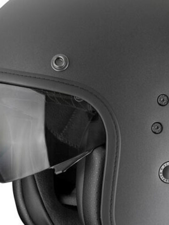Scorpion Belfast Evo Solid Mat Negru Casca Moto Jet ECE 22.06 cu Sunvisor