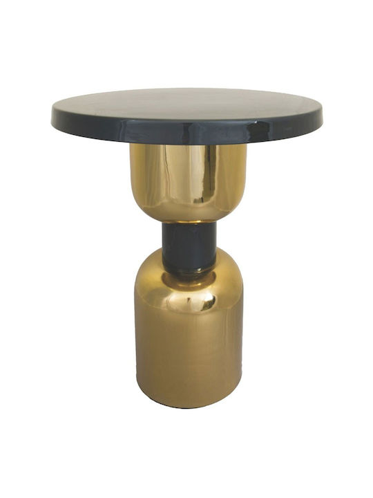 Round Metal Side Table Dark Green M51xL51xH60cm