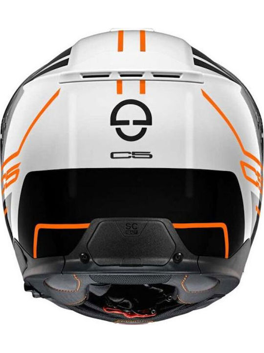 Schuberth C5 Master Orange Мотоциклетна каска Флип ъп ECE 22.06 1640гр с Sunvisor