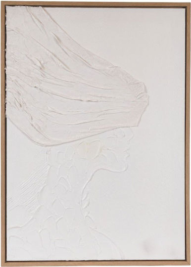 Canvas Painting Handmade Figure White 60x3.8x80cm