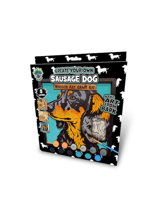 Splat Planet Ξύλινο Σετ Χειροτεχνίας "sausage Dog" 25x25cm
