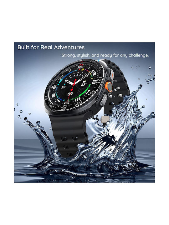 Spigen Schwarze Bezel Schutzhülle für Samsung Galaxy Watch Ultra 2