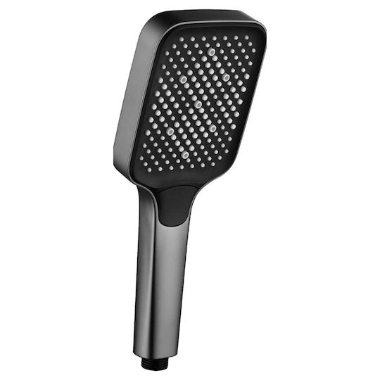 Handheld Showerhead Abs 3 Functions Imex Portland Mdp021/bgm Black Gun Metal Pvd 12cm