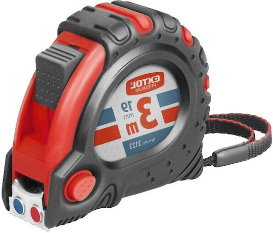 Bandă De Măsurat Extol Premium Lată De 19 Mm Lungă De 3 M