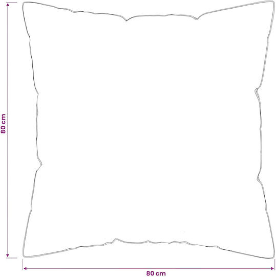 vidaXL Bed Pillow Microfiber 80x80cm
