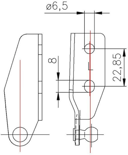 Fa Krosno Удар в багажника за Mazda 323 1998-2004 HB (ляв)