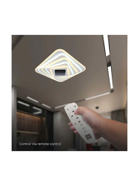 V-TAC Ceiling Mount Light 50cm White with Integrated LED and Remote Control