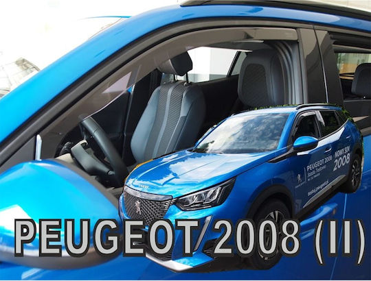 Heko Set of Windbreakers Front Car Dark Fime for Peugeot 2008 5D 2019> / 2008E 5D 2019 2pcs