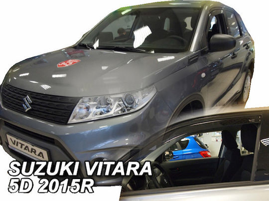 Heko Set of Windbreakers Front Car Dark Fime for Suzuki Vitara 5D 2014 2pcs