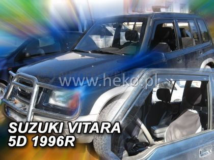 Heko Set of Windbreakers Front Car Dark Fime for Suzuki Vitara 2pcs