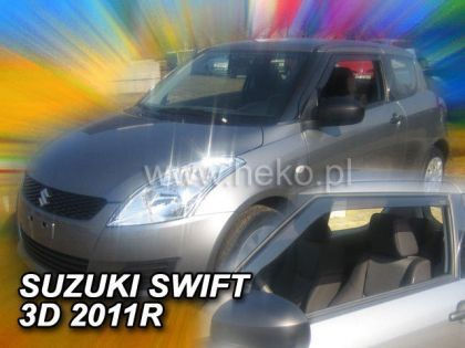 Heko Set of Windbreakers Front Car Dark Fime for Suzuki Alto Nissan Pixo 2pcs
