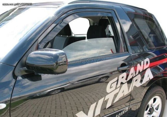 Heko Set of Windbreakers Front Car Dark Fime for Suzuki Grand Vitara FT 3D 1999-2005 2pcs
