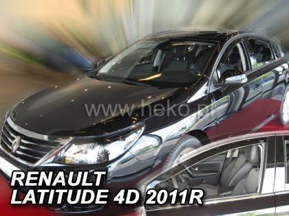 Heko Set of Windbreakers Front Car Dark Fime for Renault Latitude 2pcs