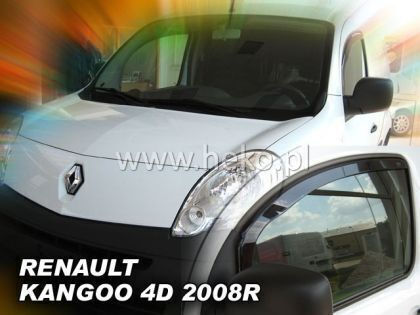 Heko Set of Windbreakers Front Car Dark Fime for Renault Kangoo 2pcs