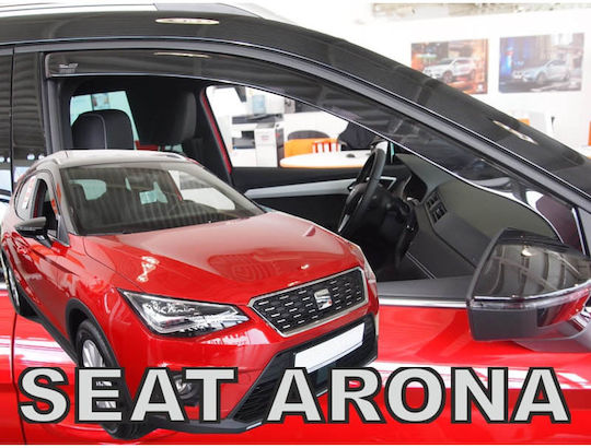 Heko Set of Windbreakers Front Car Dark Fime for Seat Arona 2pcs