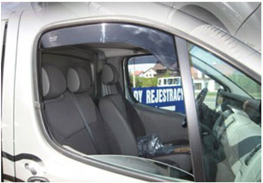 Heko Set of Windbreakers Front Car Dark Fime for 2pcs