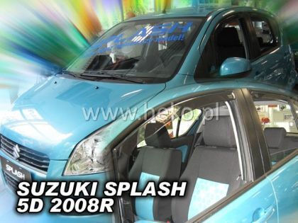 Heko Set of Windbreakers Front and Rear Car Dark Fime for Suzuki Wagon R+ 4pcs