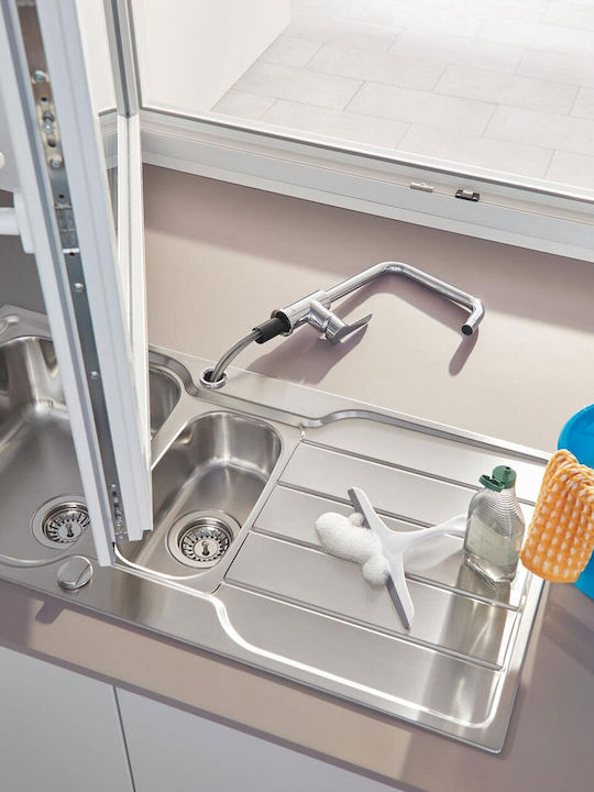 Grohe Kitchen Faucet Counter Silver