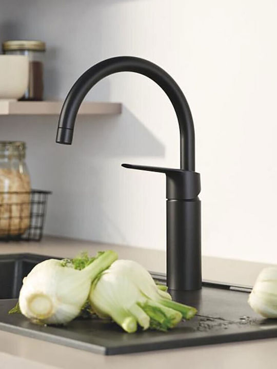 Grohe Start Μπαταρία Κουζίνας Πάγκου Μαύρη