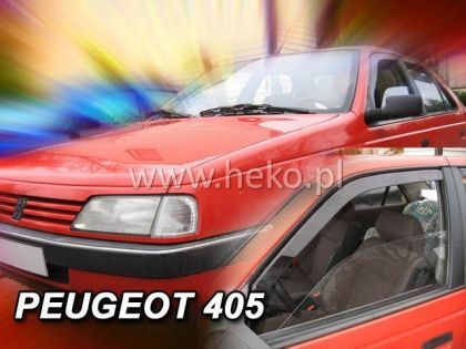 Heko Set of Windbreakers Front Car Dark Fime for Peugeot 205 2pcs