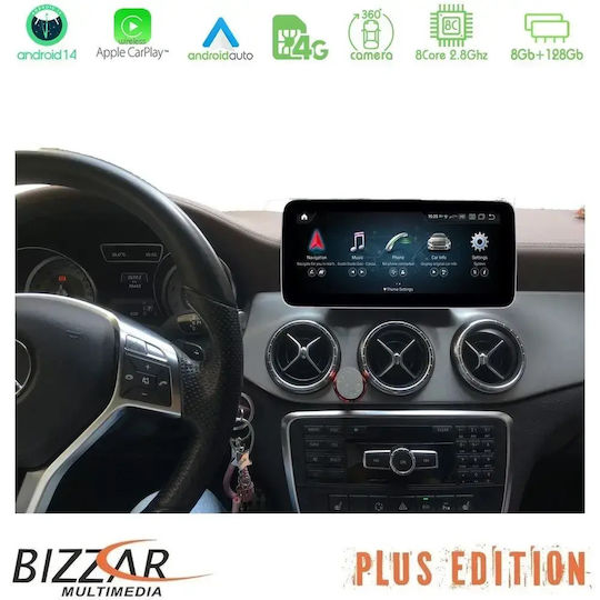 Bizzar Sistem Audio Auto pentru Mercedes-Benz Clasa CLA / GLA - Magazin online / Un clasă / Clasa G 2013-2015 (Bluetooth/USB/AUX/WiFi/GPS/Apple-Carplay/Android-Auto/Partitură) cu Ecran Tactil 10.25"