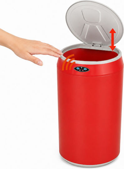 MRShome Kunststoff Mülleimer Rote 12lt