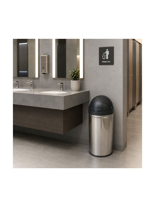 MRShome Mülleimer Aus Inox Silber 42l