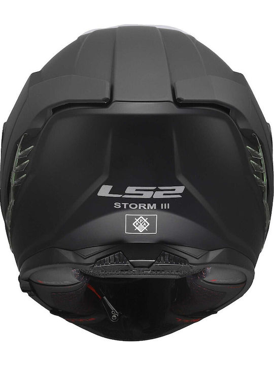 LS2 FF818 Storm III Мат черно Мотоциклетна каска Full Face ECE 22.06 1600гр с Sunvisor