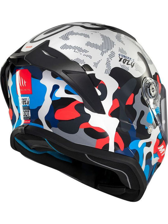 MT Stinger 2 Yozu A7 Gloss Motorcycle Helmet Full Face ECE 22.06 1450gr