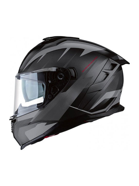 Pilot Corsair SV Black/Grey Matt Motorcycle Helmet Full Face ECE 22.06 1550gr with Pinlock and Sunvisor