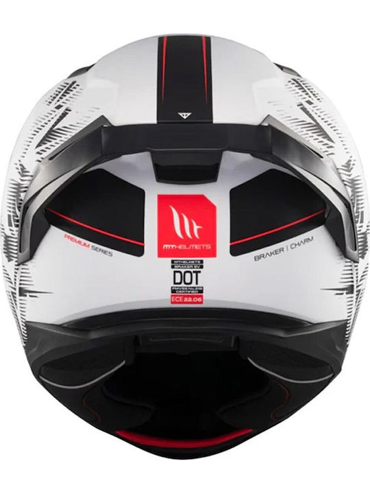 MT Braker SV Black Matt Motorcycle Helmet Full Face ECE 22.06 1600gr