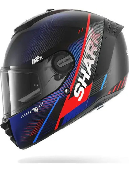 Shark Spartan RS Speed Tech Black/Blue/Red Motorcycle Helmet Full Face ECE 22.06 1500gr with Pinlock and Sun Visor