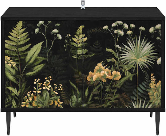 TV-Ständer Rhenen Schwarze Eiche M69xT33xH50.5cm