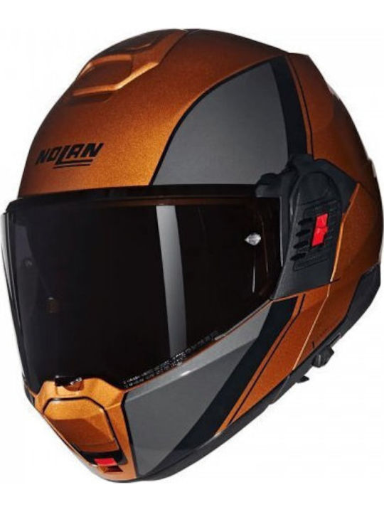 Nolan N120-1 Verniciatura Speciale 343 Ocra / Black Cască Moto Flip-Up ECE 22.06 cu Sunvisor