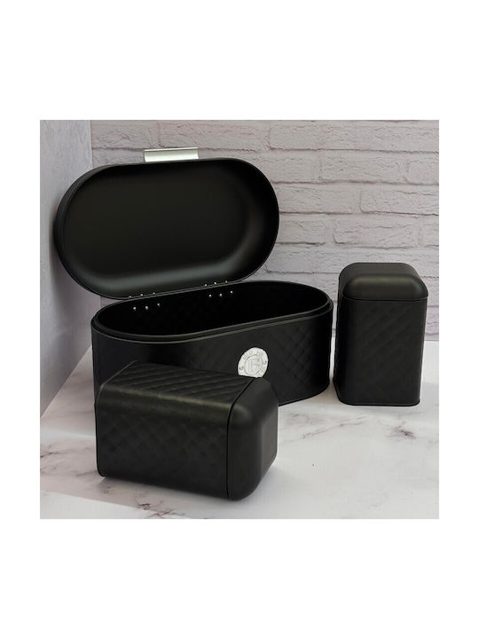 Coffee / Sugar Box with Metallic Lid Brown 1 Piece