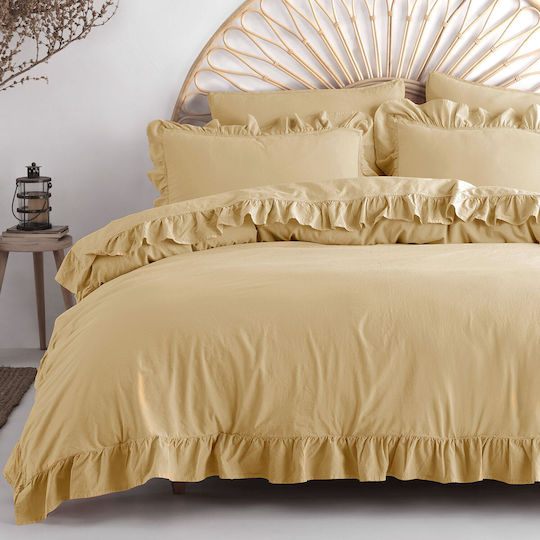 Darymex Decorative Pillow Case 100% Cotton Beige 40x40cm