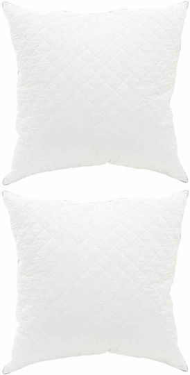 vidaXL Sofa Cushion 100% Cotton White 65x65cm