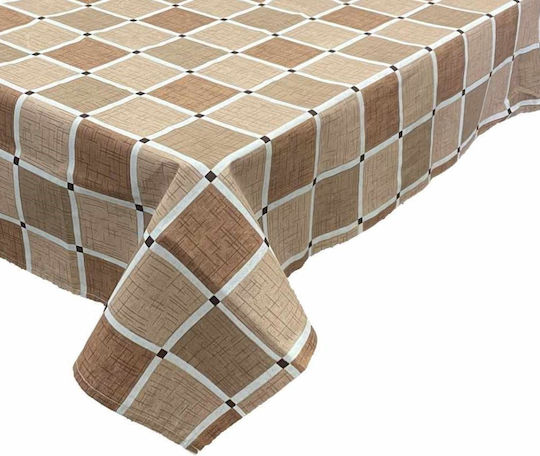 Linea Home Tischdecke Braun 140x140cm