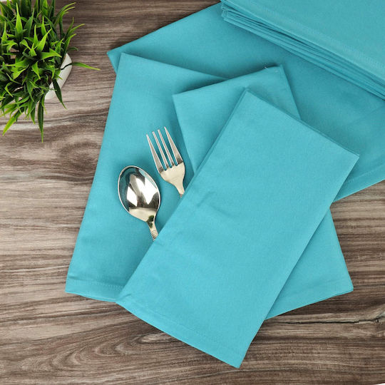 Kotonia Home Set 10 Bucăți Față de Masă Turcoaz 40x40cm Kotonia Home Set 10 Bucăți Față de Masă Turcoaz 40x40cm