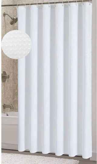 TnS Shower Curtain 180x180cm White 57782