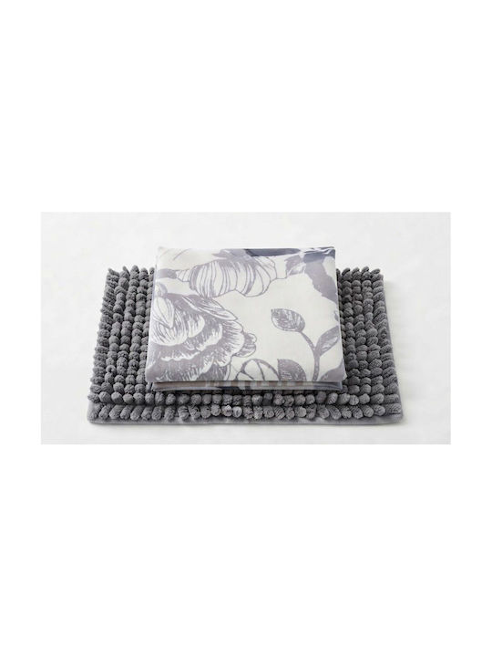 Chios Hellas Shower Curtain Fabric 180x180cm Grey