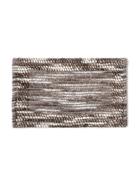 Silk Fashion Bath Mat Coffee 55x90cm