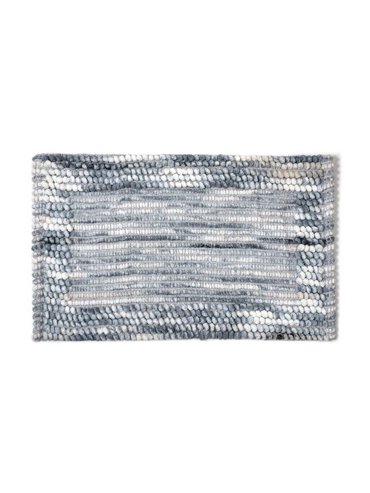 Silk Fashion Bath Mat Light Grey 55x90cm