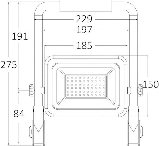 Braytron Proiector LED Etanș 50W IP65