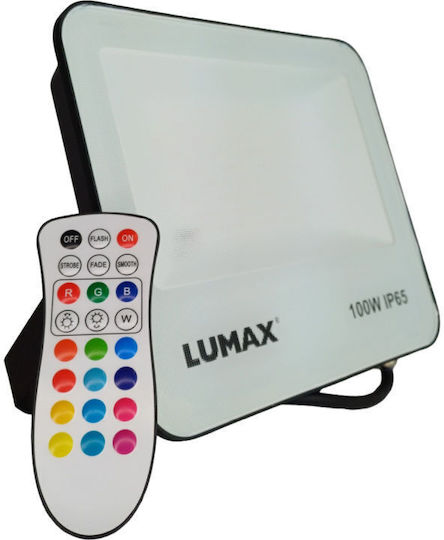 Lumax LED Flood Light 100W RGB with Remote Control