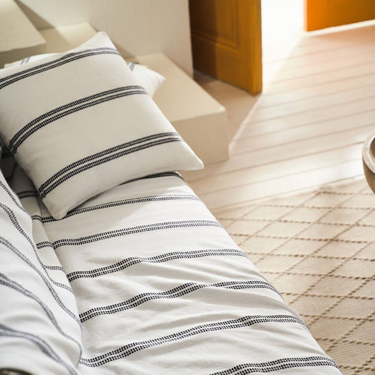 Gofis Home Rathma Διθέσιου Καναπέ Π180xΜ250cm Pure White/graphite Black 375 Gofis Home Rathma Διθέσιου Καναπέ Π180xΜ250cm Pure White/graphite Black 375