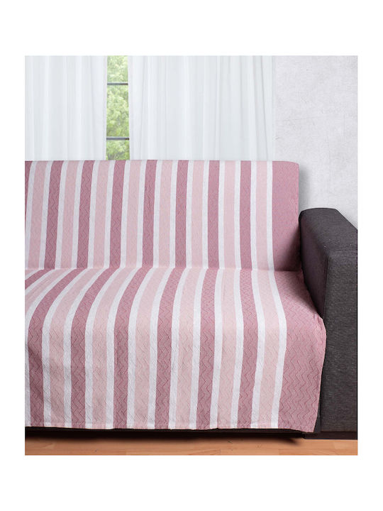 Silk Fashion Four-Seater Sofa Throw 180x320cm Terracotta