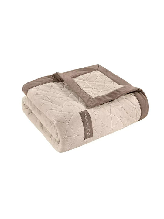 Guy Laroche Avalon Viersitzer-Sofa Überwurf Samtig 170x350cm Ecru