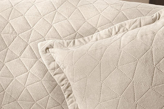 Guy Laroche Avalon Four-Seater Sofa Throw Velvet 170x350cm Cream