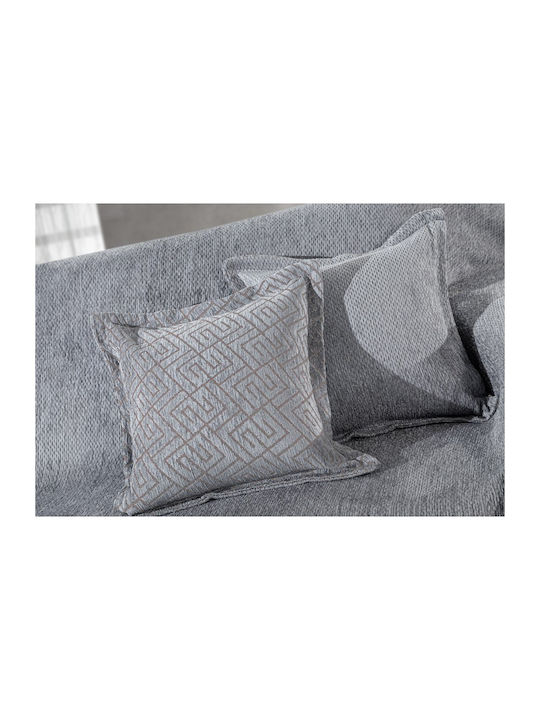Guy Laroche Central Armchair Throw Chenille 180x150cm Silver